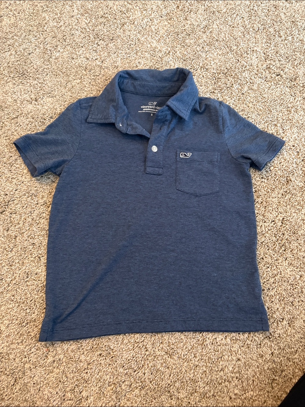 Vineyard Vines Boy's Navy Polo